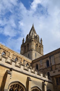 Low angle view of church against sky