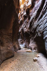 Rock formation in cave
