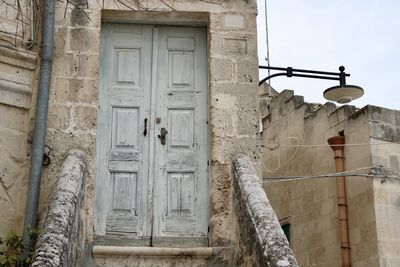 Low angle view of historic building