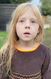 Close-up portrait of a girl