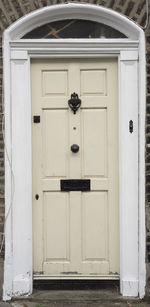 Close-up of closed door