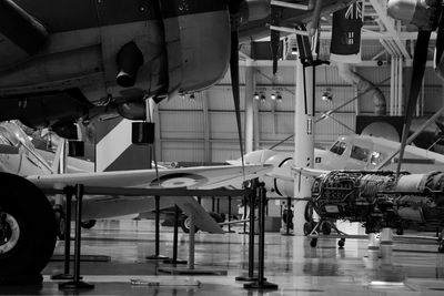 View of airplanes at airport