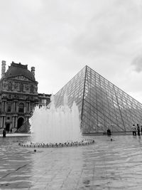 View of historical building against cloudy sky