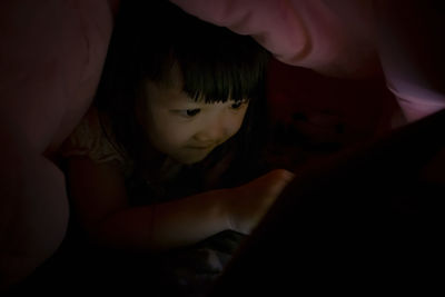 Portrait of mother and daughter