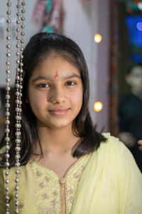 Portrait of young woman