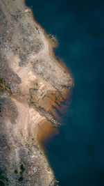 High angle view of sea against sky