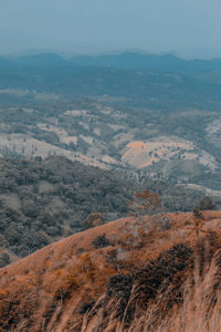 High angle view of landscape against sky