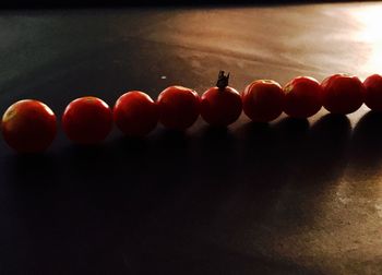 Close-up of tomatoes in water