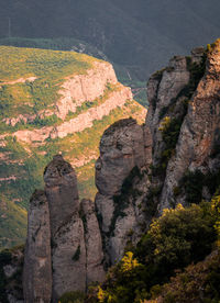 Rock formations at seaside