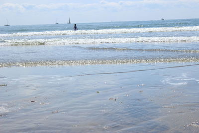 Scenic view of sea against sky