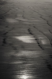 High angle view of beach