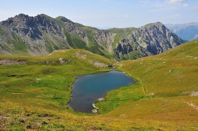 Scenic view of landscape against sky