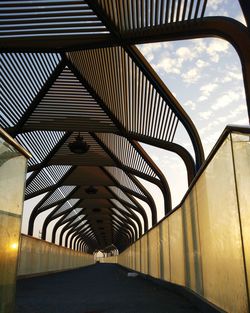 Low angle view of bridge against sky