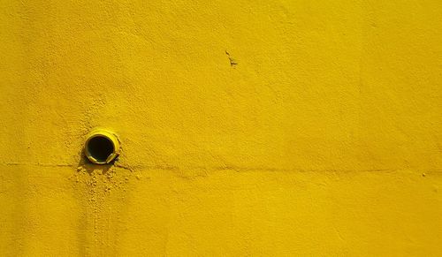 Full frame shot of yellow wall