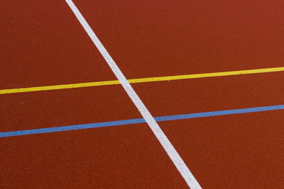 Full frame shot of track and field