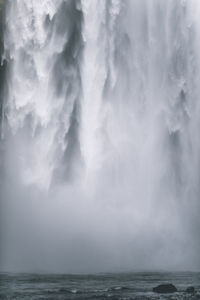 Scenic view of waterfall