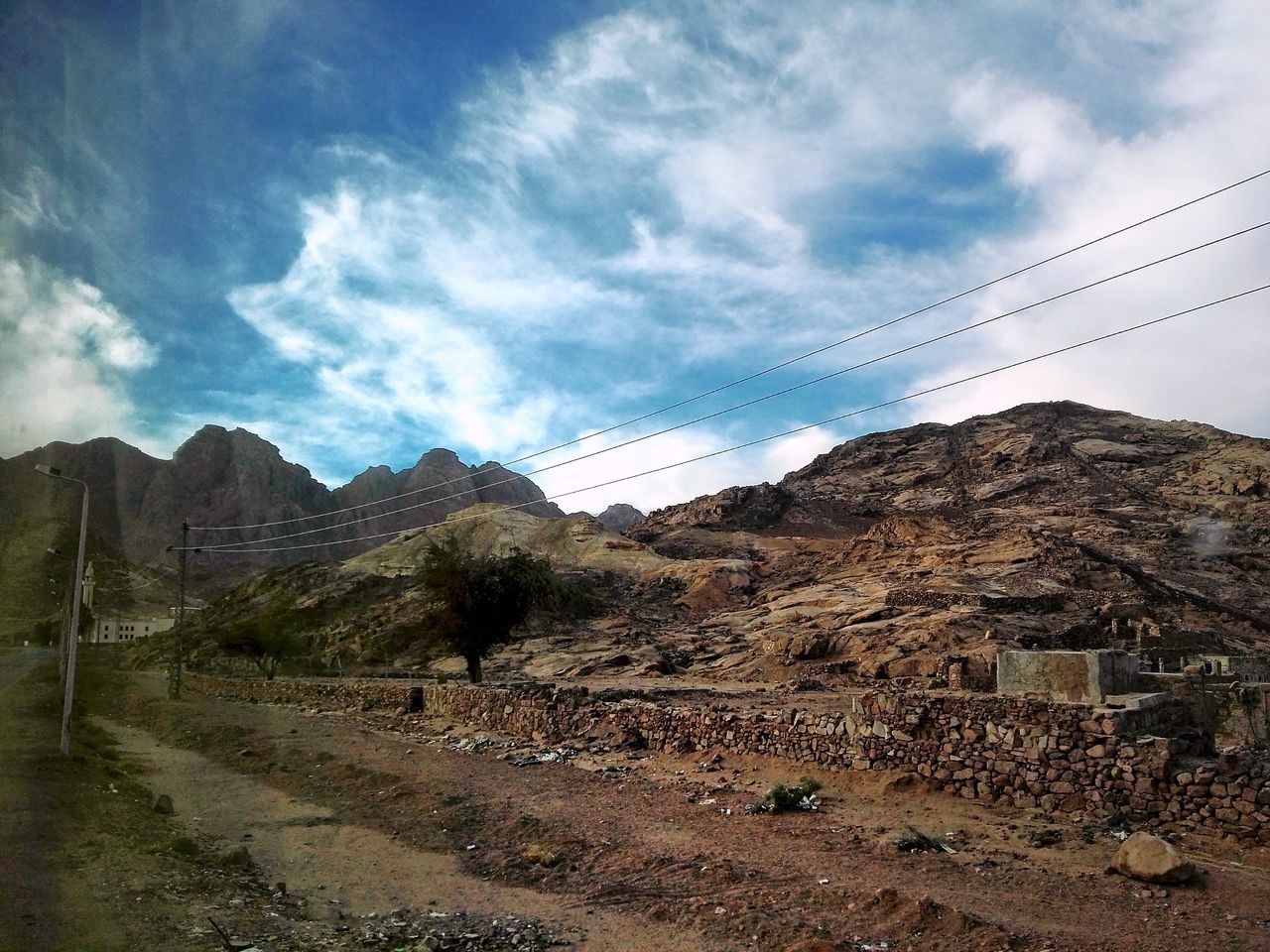 mountain, sky, landscape, nature, cloud - sky, no people, outdoors, day, scenics, cable, beauty in nature, electricity pylon