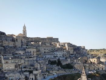 View of old town against clear sky