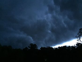 Low angle view of cloudy sky