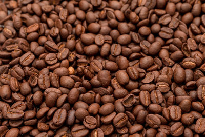 Full frame shot of coffee beans