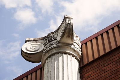 Low angle view of building against sky