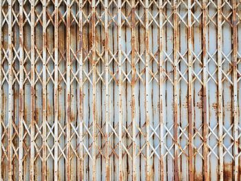 Full frame shot of metal fence