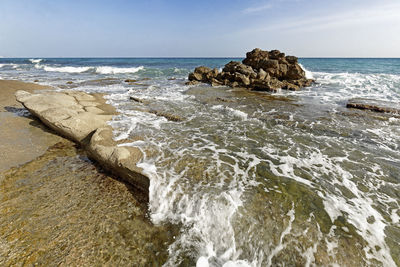 Creek of the charco in the town of villajoyosa, province of alicante in spain.