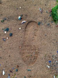 Full frame shot of pebbles on beach