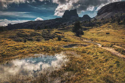 Scenic view of landscape against sky