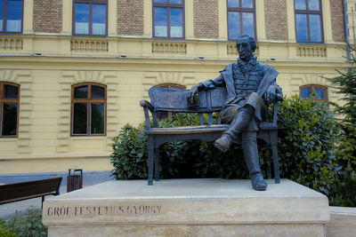 Statue of historic building
