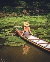 Boat in lake
