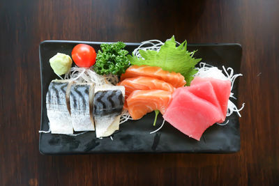 Fruits and vegetables on table