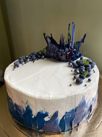 Close-up of cake on table