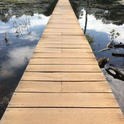 Pier on lake