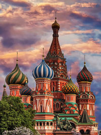 Traditional building against sky in city