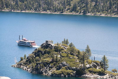 View of boats in sea