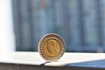 Close-up of coins