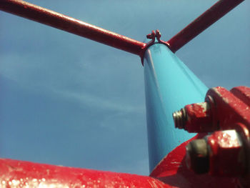 Close-up view of blue sky