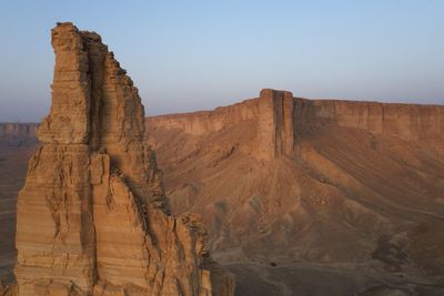 Rock formations in a desert