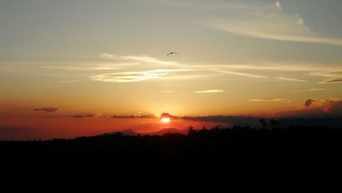 Scenic view of sunset sky