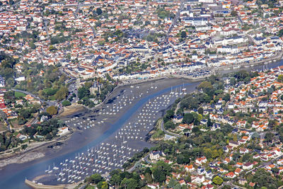 High angle view of cityscape