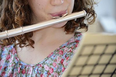 Close-up of young woman