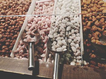 Close-up of food for sale in market