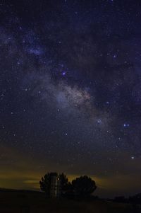 Low angle view of starry sky