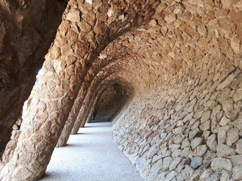 Sunlight falling on rock