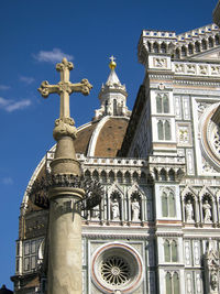 Low angle view of church against sky