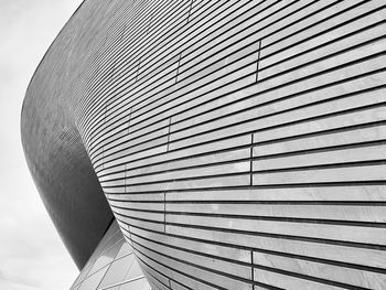 Low angle view of modern building against sky