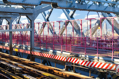 Train on bridge