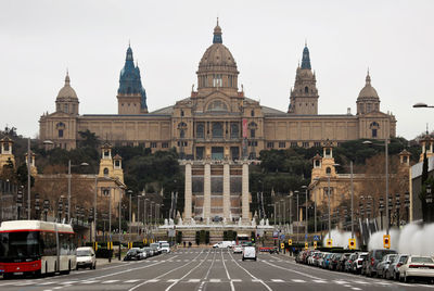 View of buildings in city against sky