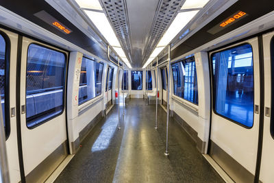 Interior of train